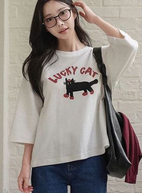 六0903韩国正品can-mart-153451 T恤区正品街头夏款优雅新款气质