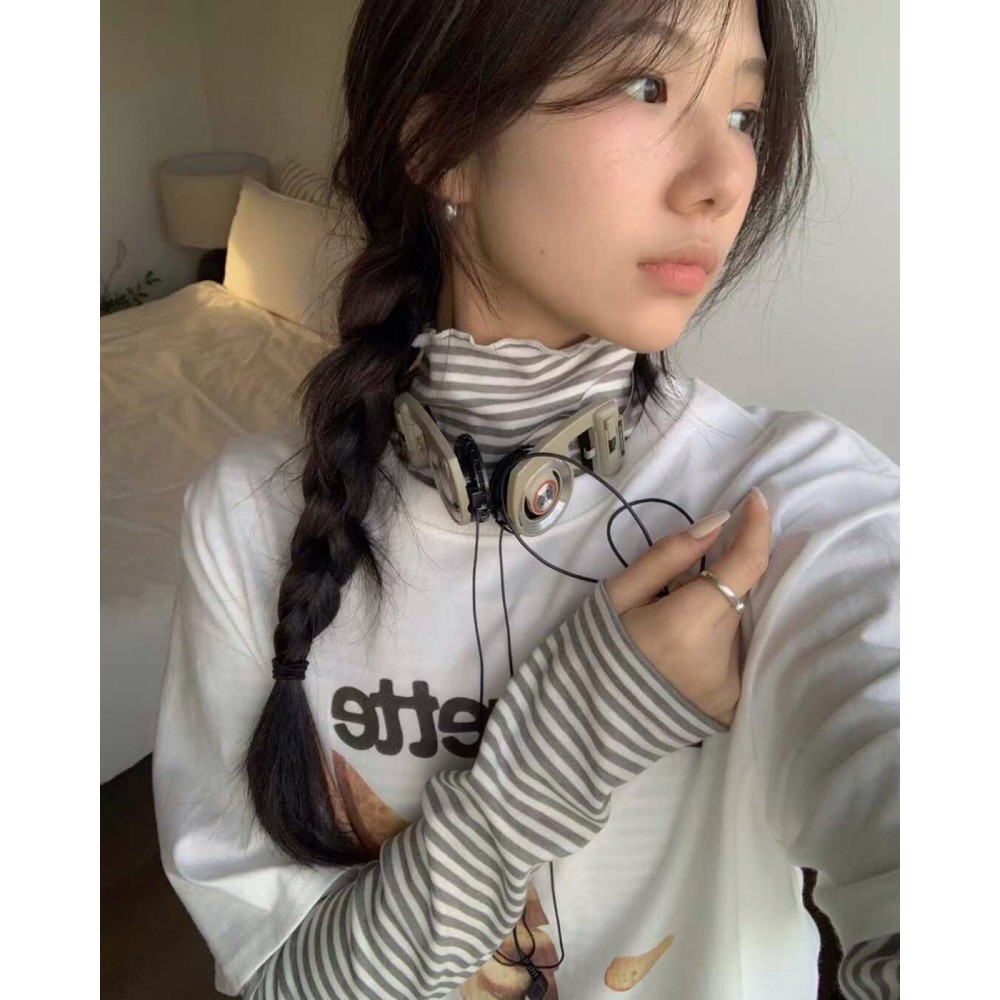 九1108韩国东大门t恤区Anag-8692456街头休闲复古直邮气质人气