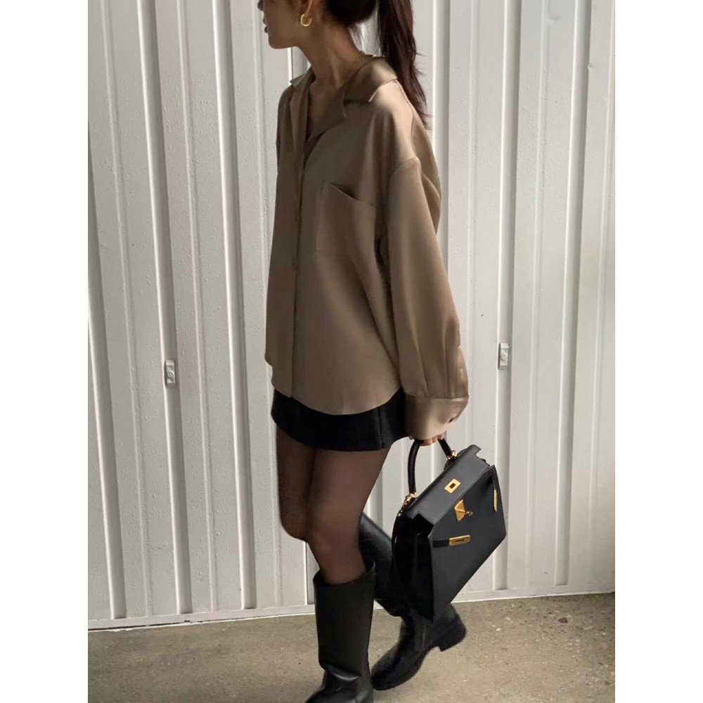 九1015韩国东大门衬衫-区Logarden-8670300气质甜美复古秋冬街舞