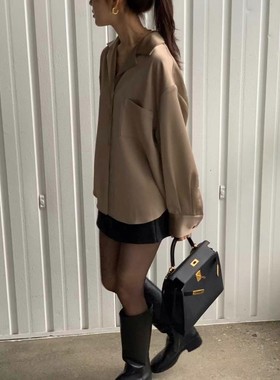 九1015韩国东大门衬衫-区Logarden-8670300气质甜美复古秋冬街舞