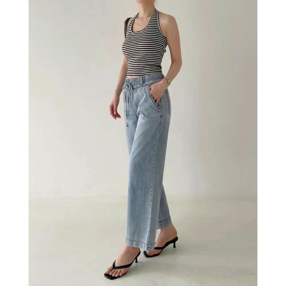 九0704韩国东大门运动牛仔裤区HowLuk-8577038直邮时装人气独特