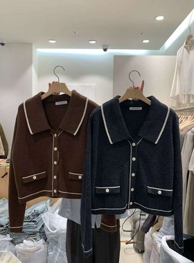 九1108韩国东大门毛衣区NOTTINGHAM-8691625直邮知性人气经典秋季