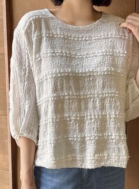 六0903韩国正品mazia-33782 T恤区休闲简洁直邮别致人气复古秋季