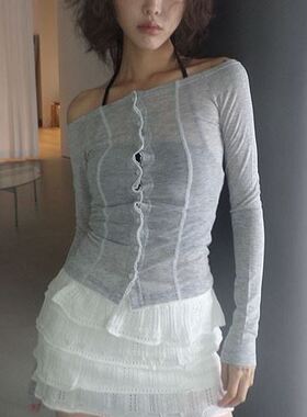 六0903韩国正品the-epel-17479 针织衫区直邮高档人气原宿秋季