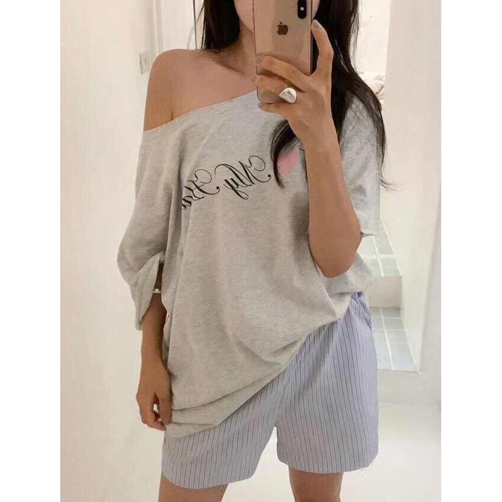 九0704韩国东大门t恤区Amiment-8576114炸街秋季流行通勤风格纯色