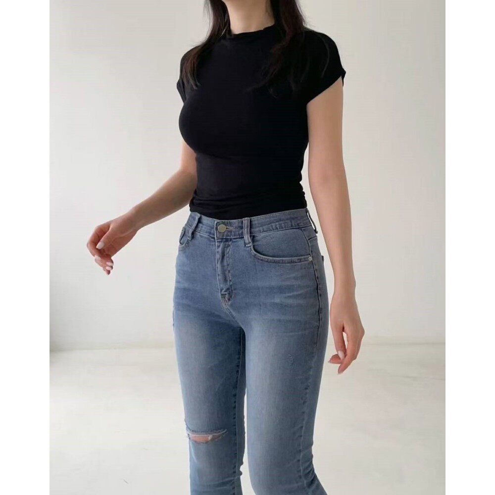 九0704韩国东大门运动牛仔裤区HowLuk-8576976街头韩版欧美可爱