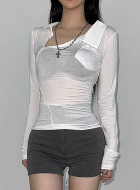 六0903韩国正品offs-etofficial952 T恤区魅力韩版洋气可爱经典