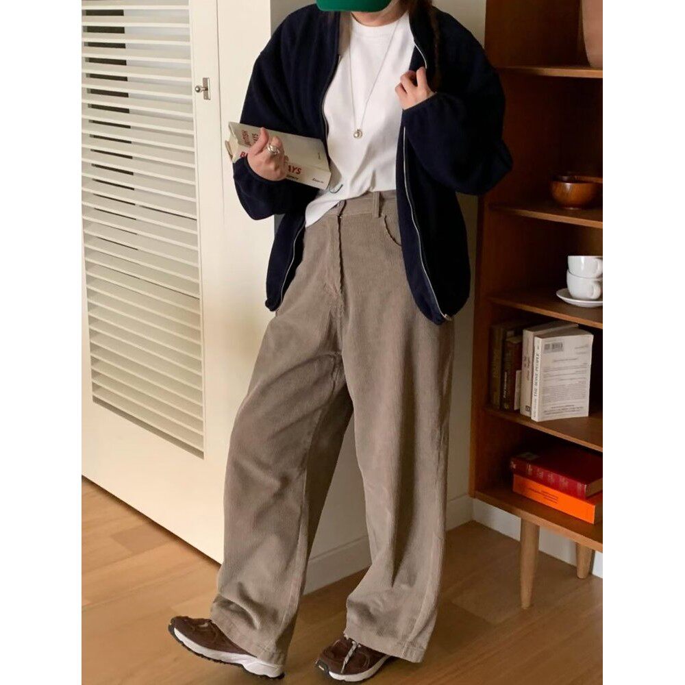 九1211韩国东大门休闲长裤区AND-FLOYD-8723412通勤潮流冬季简约