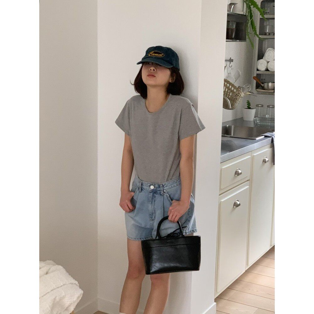 九0725韩国东大门t恤区asome-8594703秋季档口通勤简洁纯色高端