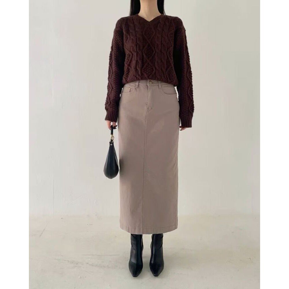 九1108韩国东大门户外半身裙区HowLuk-8692719舒适甜美浪漫秋冬