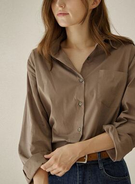 六0903韩国正品dodry-40187 衬衫区夏季百搭正品高端休闲简洁直邮