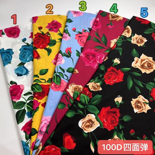 顺发纺织100D四面弹布料批发