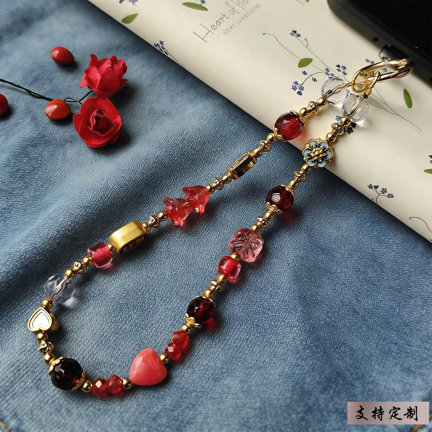 手机链文创可爱朴宝英朴彩英吉祥如意通用结实耐用手工小挂绳随身