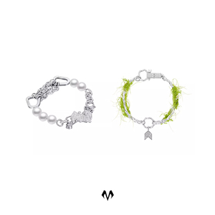 babama珍珠手链男潮原创小众设计ins情侣手镯女夏高级感饰品手饰