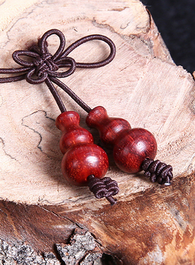 正宗小叶紫檀葫芦弟子珠紫檀木散珠珠子手串手链吊坠挂件配饰件