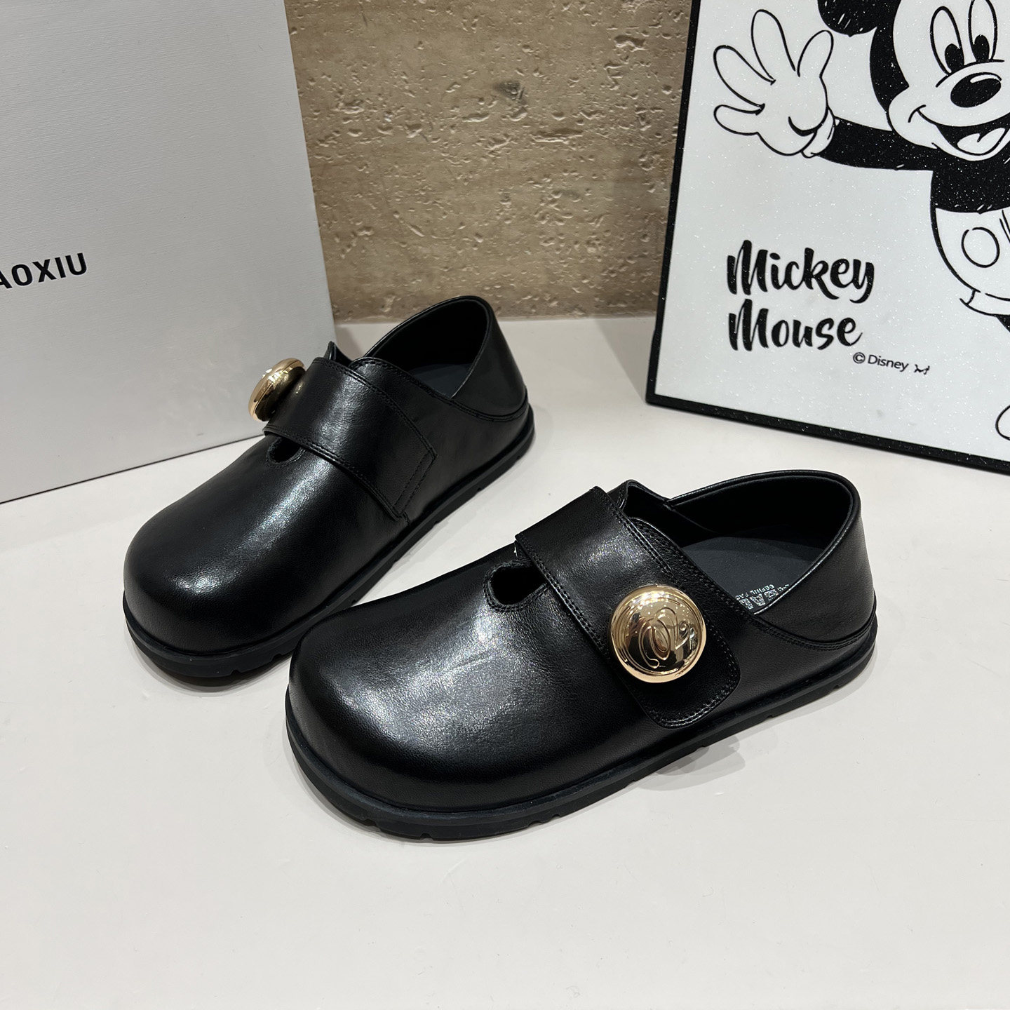 2026春季新款英伦风真皮乐福鞋女圆头玛丽珍鞋魔术贴休闲两穿单鞋,女鞋,玛丽珍鞋,淘宝优惠券,粉丝福利购,淘宝优惠卷