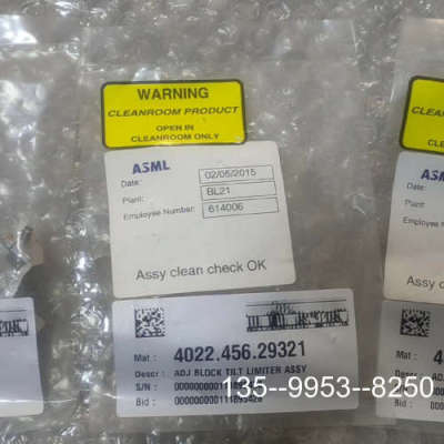 原装正品ASML阿斯麦半导体配件4022.456.29321带价格详谈