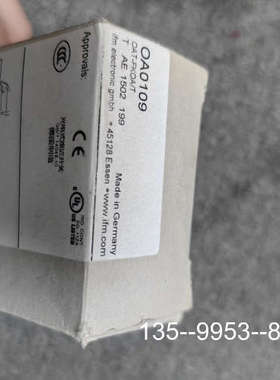 原装正品OA0109   IFM原装光电开关价格详谈