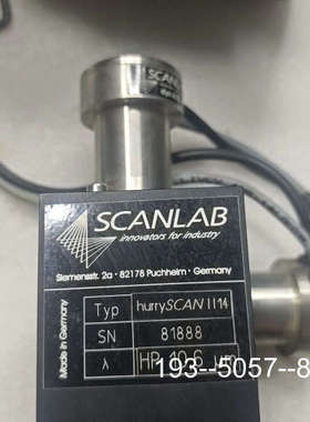 议价原厂SCANLAB振镜 hurrySCANII 14详谈