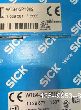原装正品SICK西克WTB4-3P1362 WTB4-3N13价格详谈