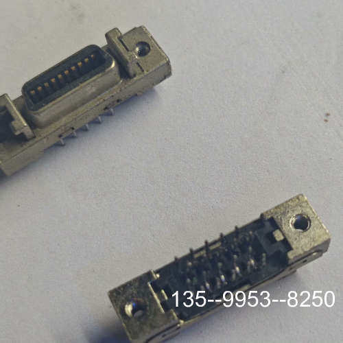 原装正品SCSI 24针 26针直插连接器，金属材质，镀金触点，价格详