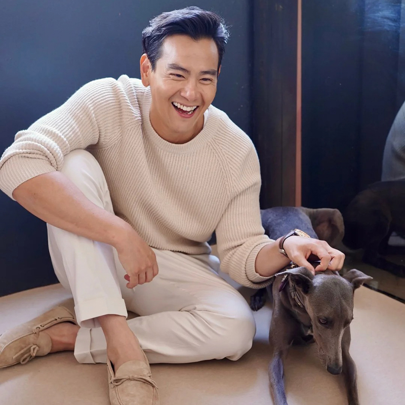 意式奢华2024秋冬季男士肌理感插肩袖坑条粗针绵羊毛叠穿毛衣9649