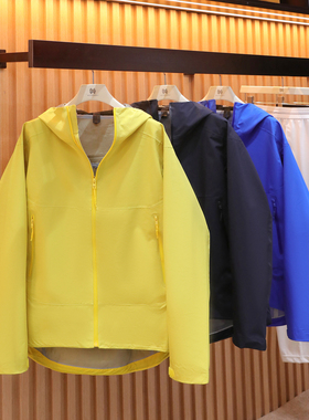 2025秋季新款城市户外男防风防水透气全压胶冲锋夹克连帽外套1444