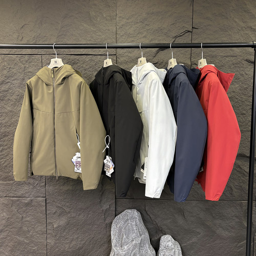 2024秋冬季新款男士户外城市机能休闲连帽三防保暖羽绒服外套9491