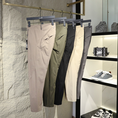 城市机能风2024春夏季新款压胶弹力休闲裤透气速干户外长裤男9140