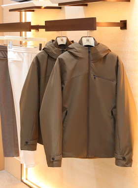 2025冬季新款男士三合一可拆卸抓绒软壳衣户外保暖鹅绒羽绒服1584