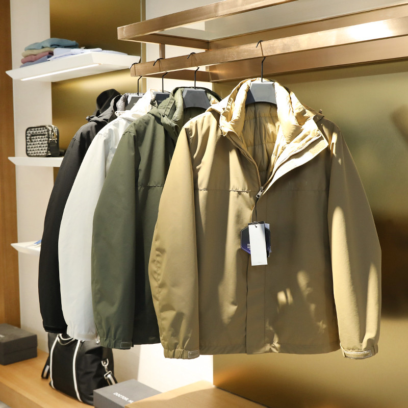 秋冬季三合一羽绒内胆冲锋衣外套