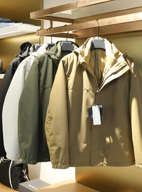 满分推荐2023秋冬户外三合一连帽冲锋衣外套男保暖鹅绒羽绒服8309