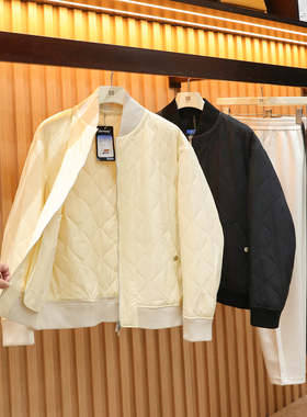 2025秋冬季新款男士老钱风棉衣轻薄绗棉棒球领飞行员夹克棉服1843