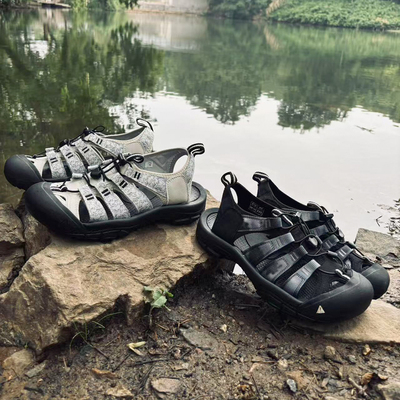 2025夏季新款男士户外徒步运动凉鞋男防滑缓震沙滩洞洞鞋男士1037