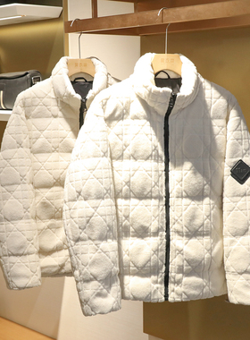 法式奢华2024秋冬季新款男摇粒绒羊毛混纺90白鸭绒羽绒服外套9694