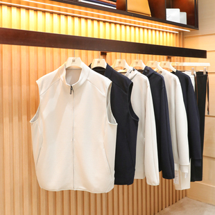 男士 新款 高级感含羊毛混纺叠穿针织立领马甲1840 奢华2026春季 意式