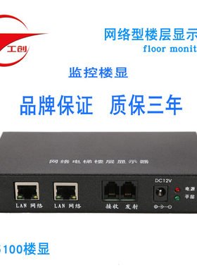 电梯网络楼层显示器 电梯楼层字符叠加器 双网口自带交换功能