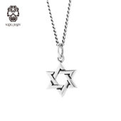 KING 明星同款 BABY六芒星项链925银欧美摇滚ins个性 时尚