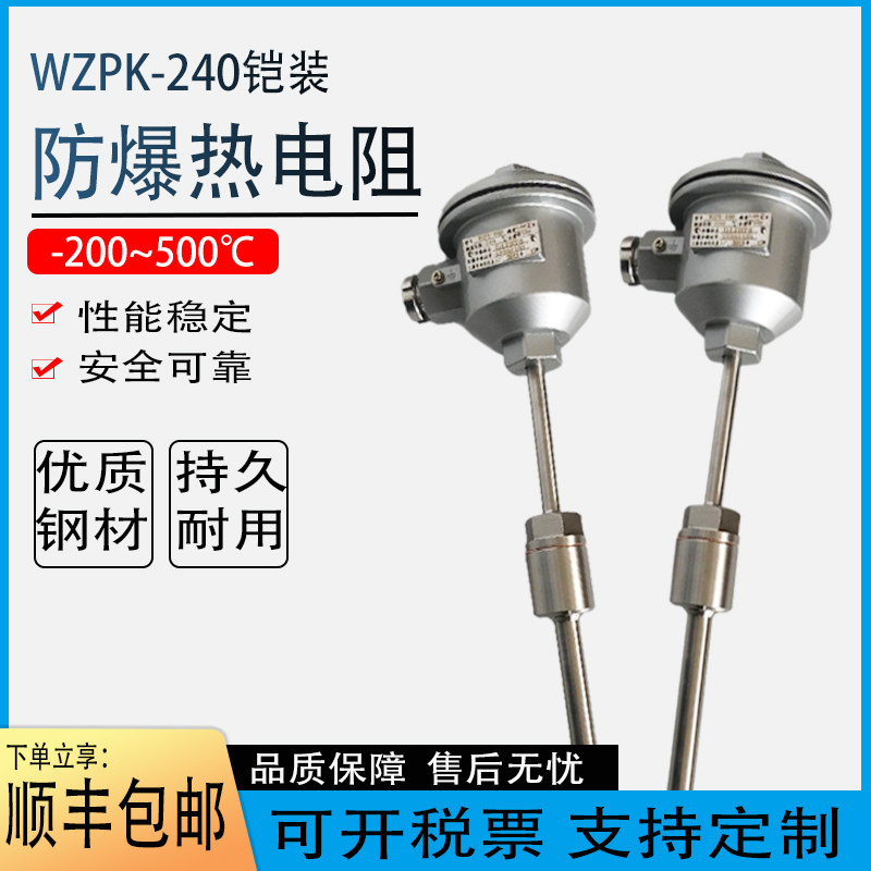 WZP隔爆热电阻pt100防爆测温计