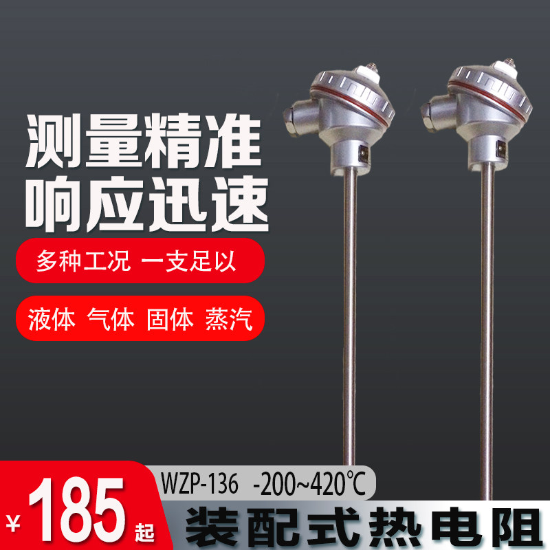不锈钢材质PT100测温热电阻