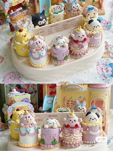 网红转转机蛋糕旋转小火车甜品机生日蛋糕小红书爆款 饰 可爱蛋糕装