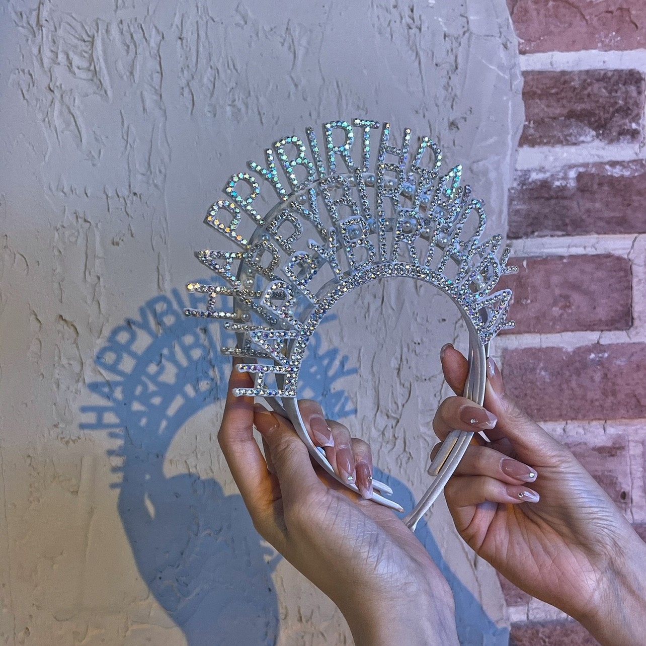 抱抱酱钻石珍珠派对聚会生日发箍