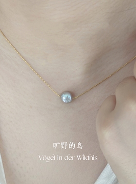 天然淡水珍珠锁骨链洗澡可戴