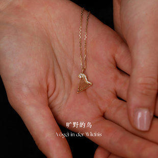 Vögel「音乐家」竖琴吊坠项链配饰轻奢小众高级感毛衣链礼物女生