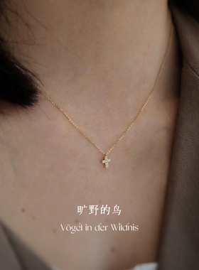 洗澡可带不掉色夏天细细的小项链