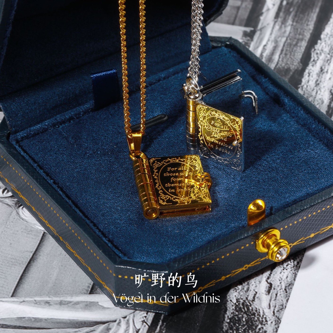 Vögl「魔法书」甜酷风y2k嘻哈美式个性独特可翻页书本项链毛衣链