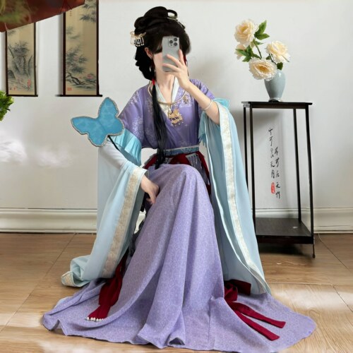 烟芷雨原创[紫灵]魏晋复原神仙服