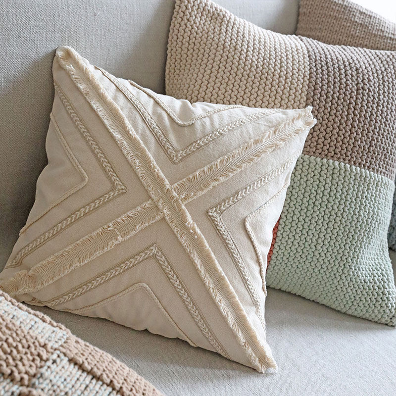 弋采原创现代简约自然田园风沙发卧室装饰靠垫抱枕腰枕方枕靠包套