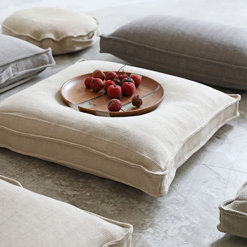 弋采可機民宿酒店棉麻蒲團坐墩