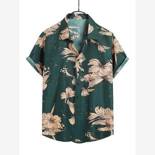 summer shirts mens t shirts men shirt shirt2021 hawaiian 男